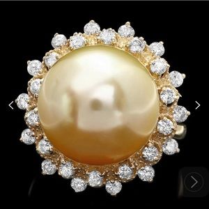 Pearl and Diamond Ring worth over 9k